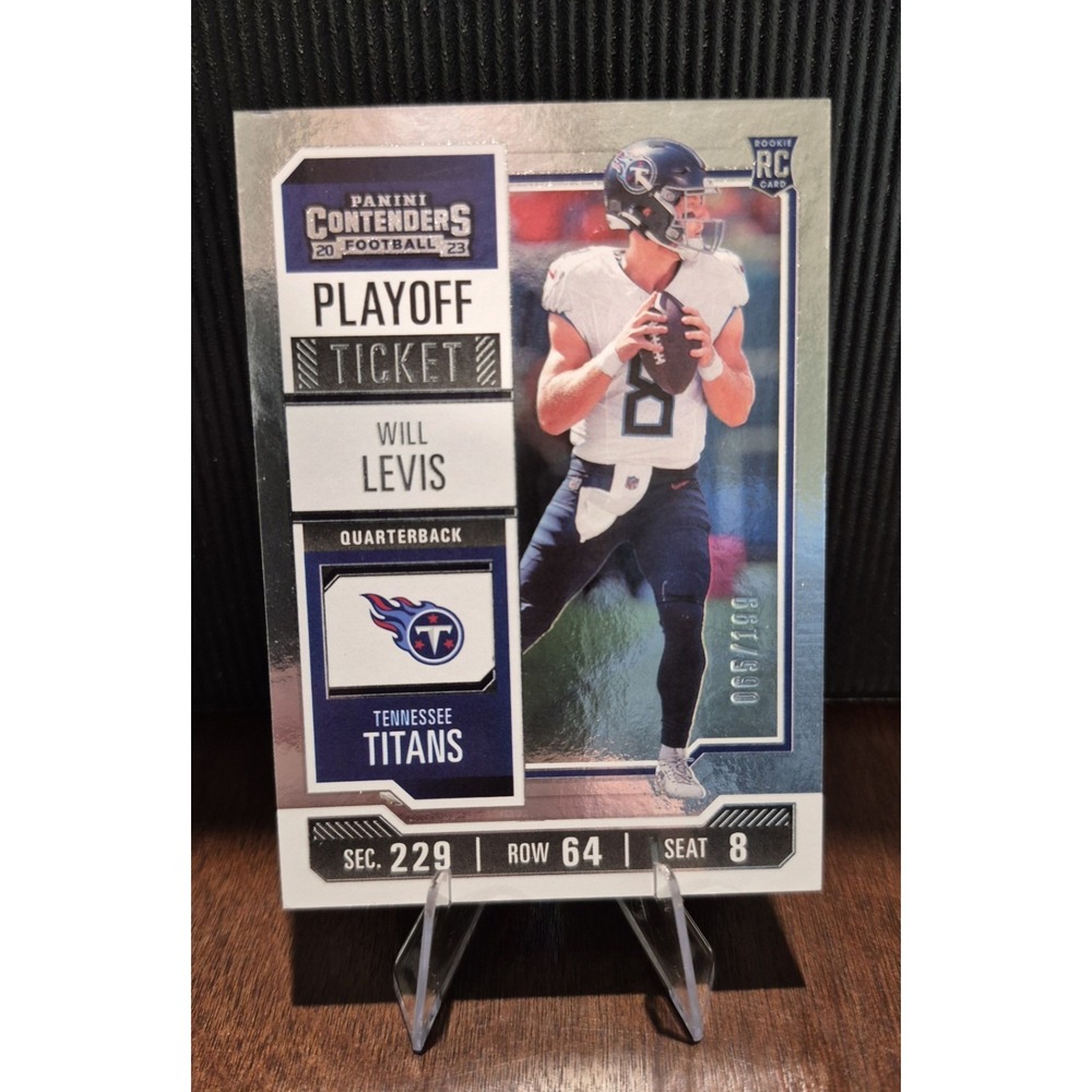 2023 Panini Contenders Will Levis #97 Playoff Ticket Silver /199 (RC) Titans